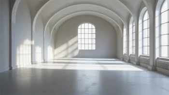 Minimalistische Halle